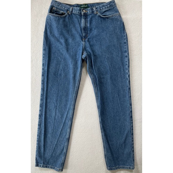 Lauren Ralph Lauren Denim - Vintage 90s Lauren Ralph Lauren Womens 34 Jeans Blue High Rise Straight Leg
